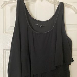 Tiana B. Short Flapper Dress- Black